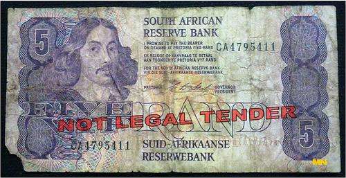 R5 - Five rand note - C.L. Stals- #CA 4795411