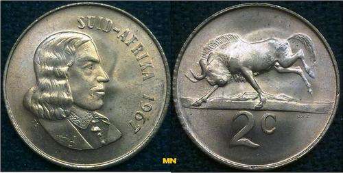 UNC - 2c - Two cent - 1967 - Afrikaans