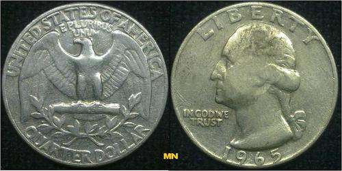 USA - Quarter dollar - 1965