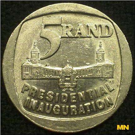 Presidential Inauguration - R5 - Five rand - 1994