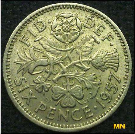 Great Britain - Six Pence - 1957