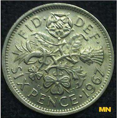 Great Britain - Six Pence - 1967