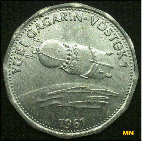 Man in Flight - Chell token - (Yuri Gagarin. Vostok 1 - 1961)