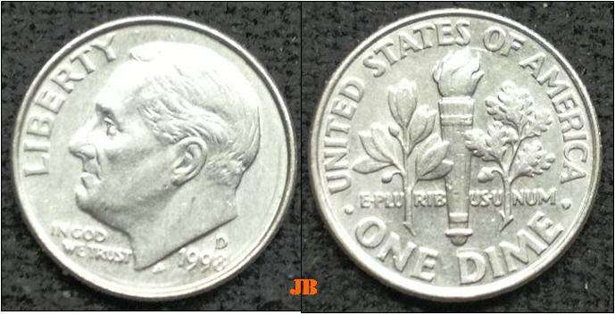 USA - One Dime - 1998 D