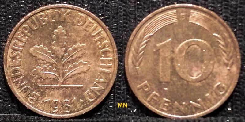 Germany - 10 Pfennig - 1981