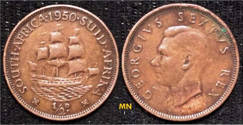 South Africa ½ Penny - George VI - 1950