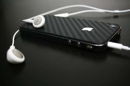 Carbon Fiber iPhone 4 & 4s Skin Cover