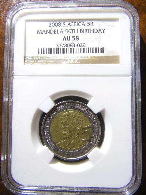 MANDELA 90TH BIRTHDAY AU58 (ALMOST UNCIRCULATED)