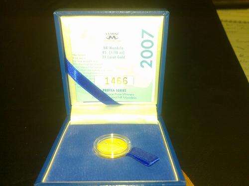 2007 Mandela Protea 1/10th Proof Gold Coin