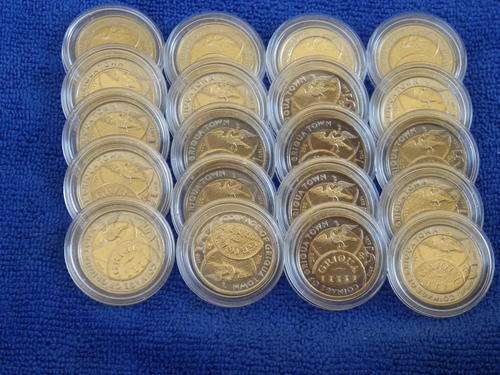 NEW RELEASE! UNCIRCULATED SARB GRIQUA TOWN CELEBRATION R5 COINS IN CAPSULES FROM SEALED BAG