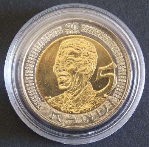 8 Nelson Mandela# R5 Coins in casing!!