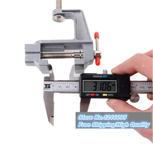 Mini Table Bench Vise 3.5" Work Bench Clamp Swivel Vice Craft Repair Tool