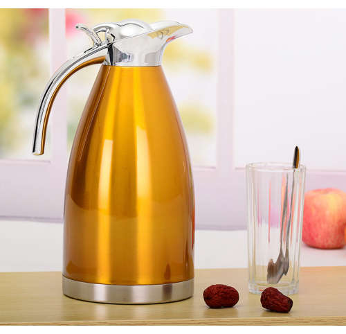 2L Double Wall Stainless Steel 2 Liter Vacuum Jug / Insulated Pot for Coffee, Tea&Water