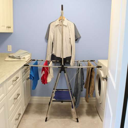Indoor/Outdoor Stainless Steel Compact Drying Rack