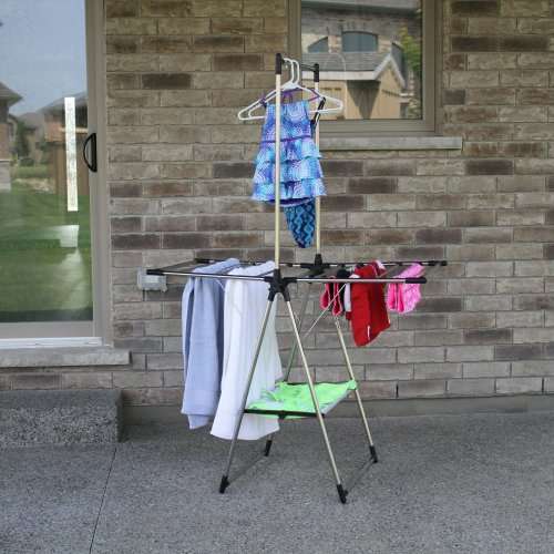 Indoor/Outdoor Stainless Steel Compact Drying Rack