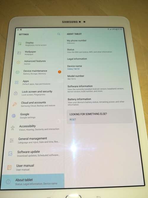 Samsung Galaxy Tab S2 SMT-815 Hardly used.