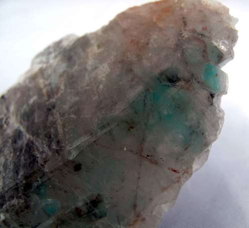 Ajoite & Hematite in Quartz, Messina Copper Mine, South Africa