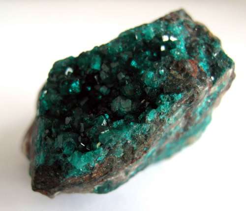 Dioptase on Matrix, Tsumeb Mine, Namibia