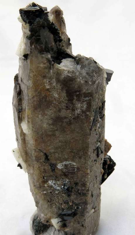 Aegerine & Microline on Quartz, Zomba Mnt, Malawi