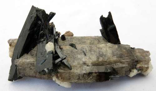 Aegerine & Microline on Quartz, Zomba Mnt, Malawi