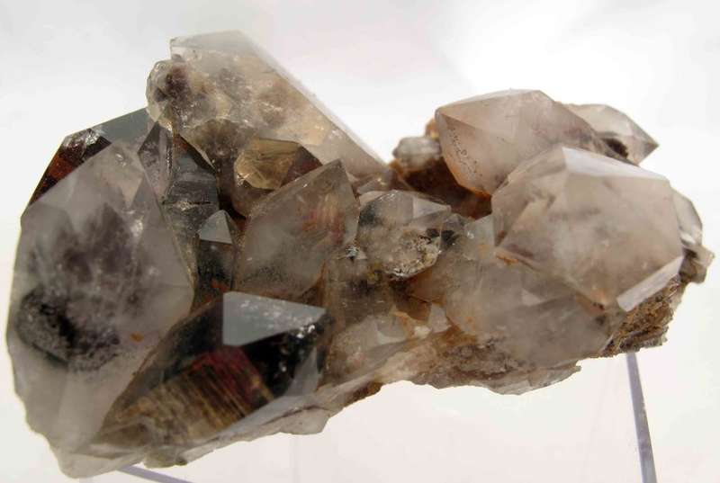 Amethyst & Blood Red Hematite in Quartz Cluster, Orange River Area, Namibia