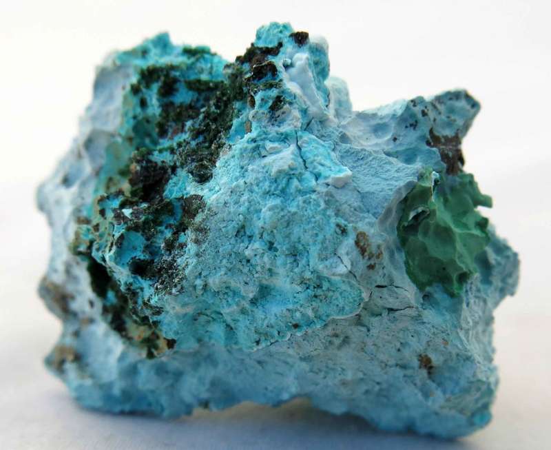 Chrysocolla, Malachite & Shattuckite Cluster, Tantara Mine, Congo