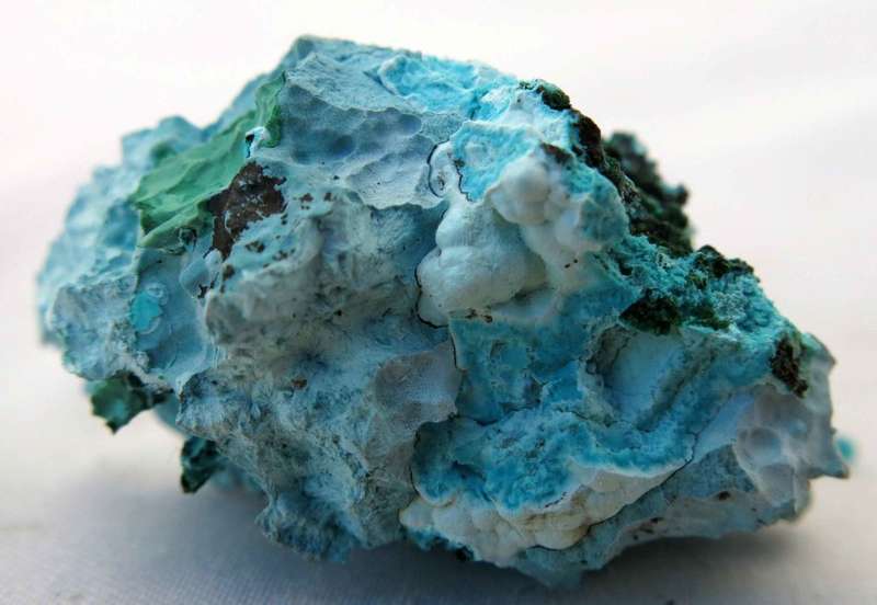 Chrysocolla, Malachite & Shattuckite Cluster, Tantara Mine, Congo