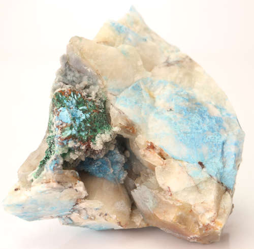 Shattuckite Incl Quartz, Kaokoveld Region, Namibia