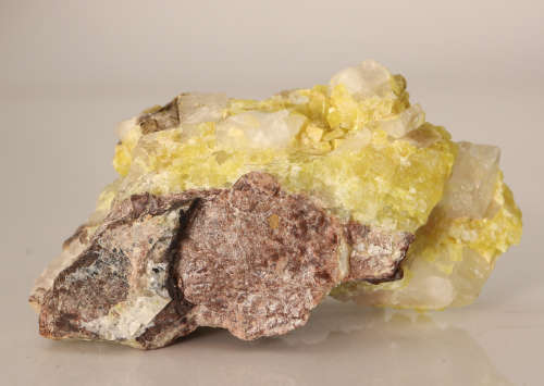 Ettringite and Calcite on Matrix, Wessels Mine, Northern Cape, South Africa