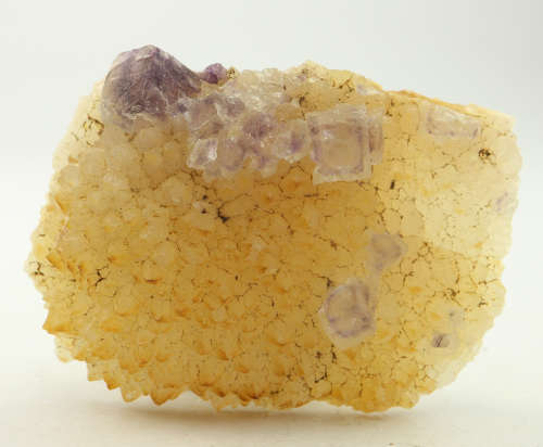 Fluorite on Quartz, Orange River Area, Northern Cape, South Africa