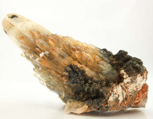 Tourmaline Incl Quartz Cluster, Orange River Area, Northern Cape, South Africa