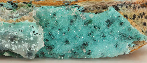 Malachite, Quartz on Chrysocolla, Tenke Fungurume, DR Congo