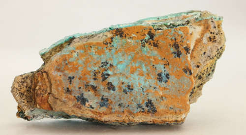 Malachite, Quartz on Chrysocolla, Tenke Fungurume, DR Congo