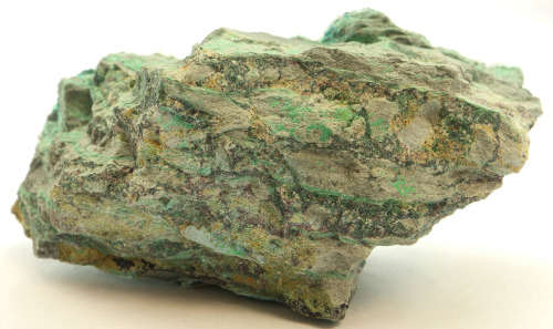 Quartz over Malachite and Chrysocolla on Matrix, Tenke Fungurume, DR Congo