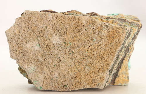 Quartz over Malachite and Chrysocolla on Matrix, Tenke Fungurume, DR Congo