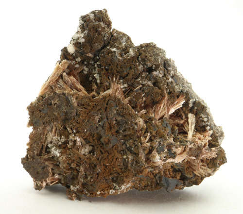 Inesite and Calcite on Matrix, N`Chwaning II, Northern Cape, South Africa