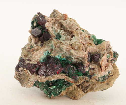 Cuprite and Malachite on Matrix, Mashamba West Mine, DRC