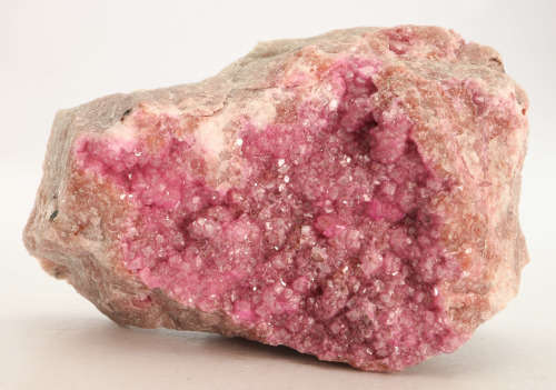 Cobaltoan Calcite on matrix, Mashamba West Mine, DRC