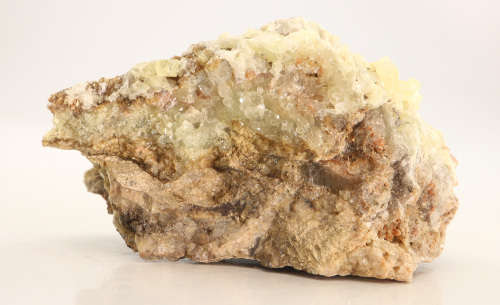 Ettringite on Calcite, N`Chwaning II, Northern Cape, South Africa