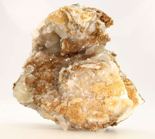 Limonite incl Calcite on Matrix, Tenke Fungurume, DR Congo