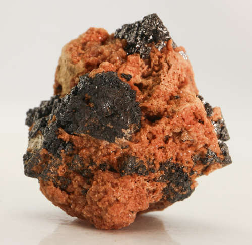 Andradite on Hausmannite XLS, N`Chwaning II, Northern Cape, South Africa