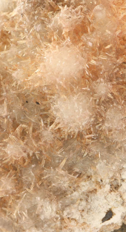 Inesite, Calcite on Matrix, N`Chwaning II, Northern Cape, South Africa