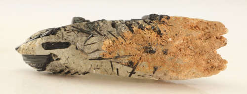 Black Tourmaline on Quartz, Erongo Mnt Region, Namibia