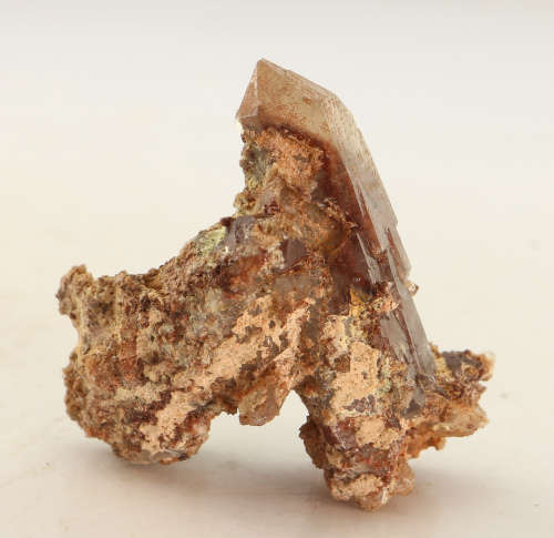 Red Hematite in Quartz Cluster, Orange River Area, Northern Cape, South Africa