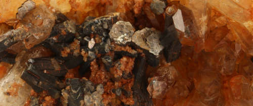 Muscovite on Topaz Cluster, Erongo Mnt Region, Namibia
