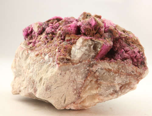 Cobaltoan Calcite on Matrix, Mashamba West Mine, DRC