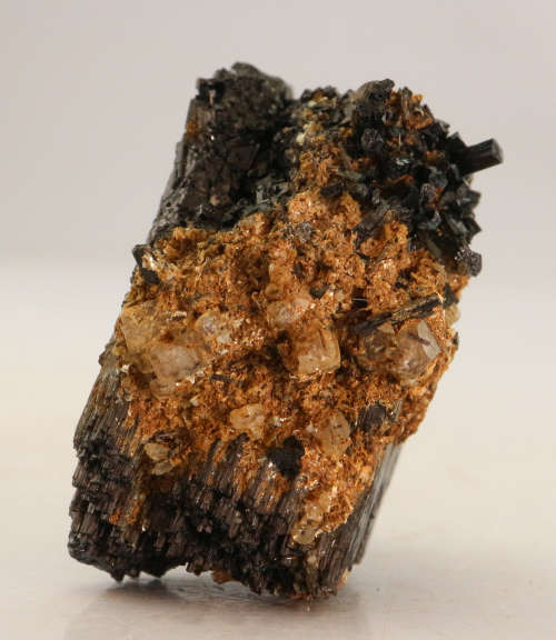 Goshenite on Schorl, Erongo Mnt Region, Namibia