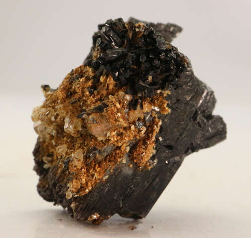 Goshenite on Schorl, Erongo Mnt Region, Namibia