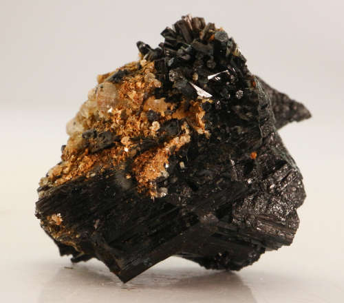 Goshenite on Schorl, Erongo Mnt Region, Namibia