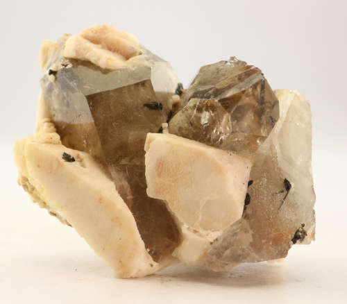 Smoky Quartz and feldspar Cluster, Zomba Mnt, Malawi